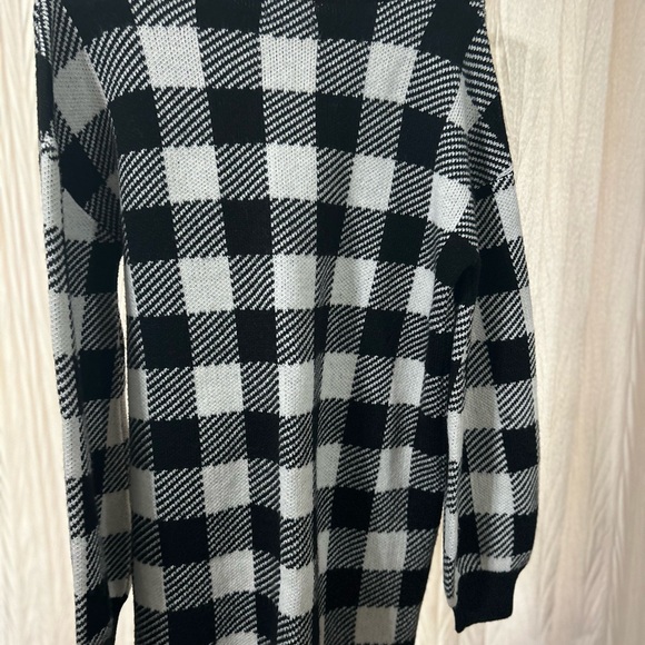 LPA Floyd Buffalo Check Sweater Dress Size Small - Picture 6 of 8